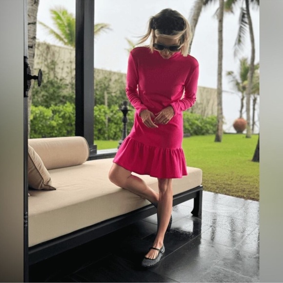 Buru Side Zip fold neck collar long sleeves Dress Size 1X - Picture 2 of 7